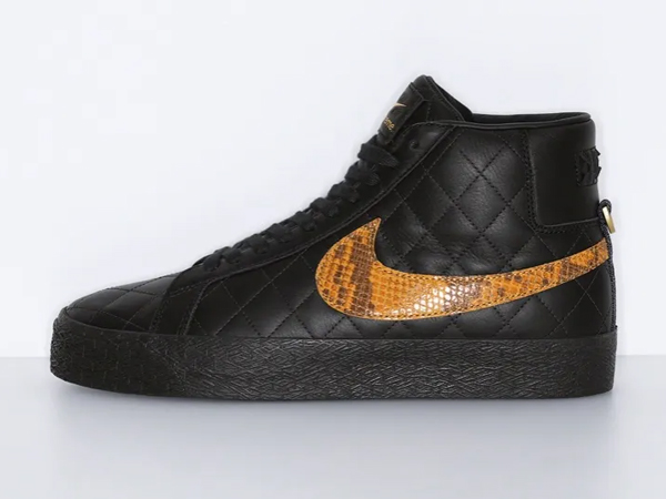 SUPREME × NIKE SB BLAZER MID BLACK シュ 